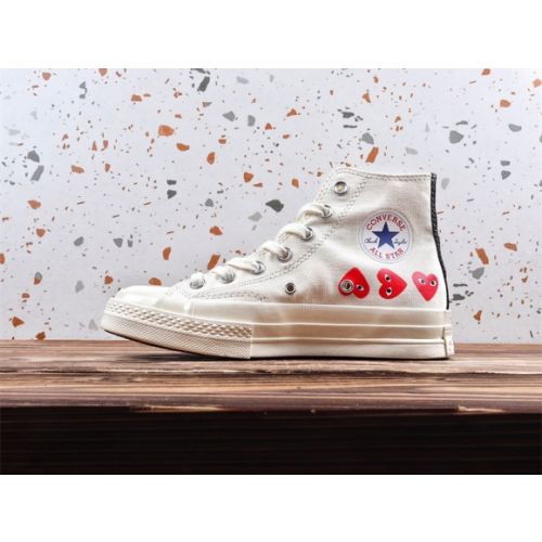 Converse Chuck Taylor All-Star 70 Hi Comme des Garcons Play Multi-Heart White 162972C
